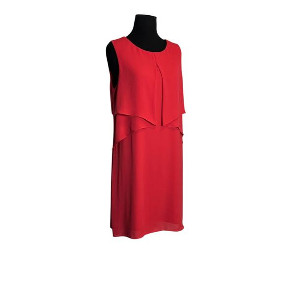 BCBGMAXAZRIA Red Drape Mini Dress size M - Picture 7 of 16